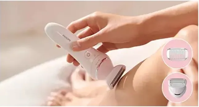 PHILIPS BRE710/00 EPILATOR ZA UPOTREBU NA MOKROJ I SUVOJ KOŽI │ BROJ BRZINA: 2 │ WET & DRY │ BRZINA IZVLAČENJA DLAČICA: 70400 │ BROJ DISKOVA: 32 DISKA │ VRIJEME RADA: 40 MIN │ BROJ UKLJUČENIH KAPICA/GLAVA: 4 (14 / 18)