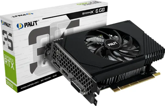 PALIT NVIDIA GEFORCE RTX 3050 6GB 96BIT RTX3050 STORMX NVIDIA GEFORCE RTX 3050 6GB 96BIT RTX3050 STORMX (2 / 8)
