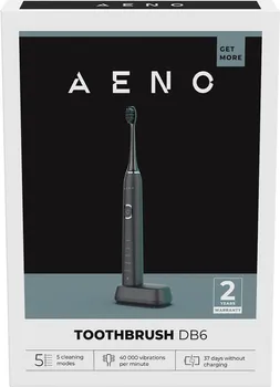 AENO SONIC ELECTRIC TOOTHBRUSH DB6 — CRNA, 5 REŽIMA, 46000RPM, 40 DANA BEZ PUNJENJA (4 / 4)