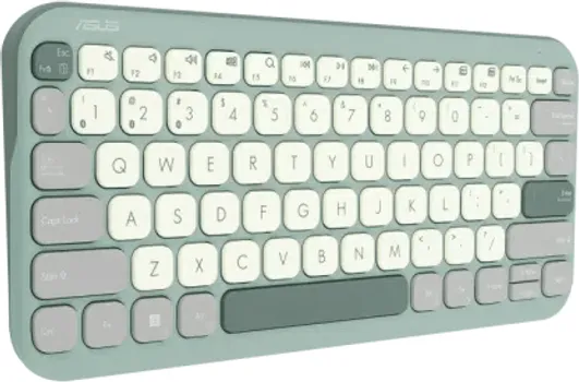 ASUS MARSHMALLOW KW100 GREEN BEŽIČNA TASTATURA (90XB0880-BKB050) │ BEŽIČNA BLUETOOTH TASTATURA │ VELIČINA: 75% │ DIMENZIJE: 282 X 130 X 18.4 MM │ TEŽINA: 374.8 G │ TRAJANJE BATERIJE: DO 24 MJESECA │ TIPKE: SCISSOR KEYS, HOD OD 1.6 MM │ PODRŽANI OS: WINDOWS, CHROME OS, MACOS, IOS, IPADOS (2 / 4)
