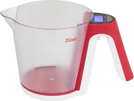 ZILAN / FLORIA DIGITALNA MJERNA VAGA VAGA KUHINJSKA SA POSUDOM, DO 2 KG., CRVENA (1 / 1)