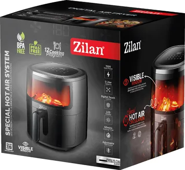 ZILAN / FLORIA FRITEZA CRNA DIGITALNA FRITEZA NA VRUĆ VAZDUH,
KAPACITET 5 LITARA,
PODESIVA KONTROLA TEMPERATURE 80 - 200°C,
12 PROGRAMA KUVANJA (4 / 4)