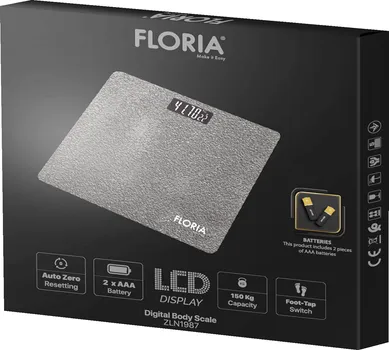 ZILAN / FLORIA DIGITALNA TIJELESNA VAGA KAPACITET: 150KG, LCD DISPLEJ (2 / 2)