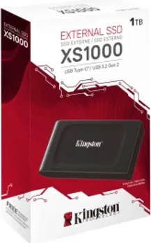 KINGSTON XS1000 RED 1TB / SSD PORTABLE EXTERNAL USB 3.2 GEN 2 (3 / 5)
