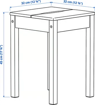 IKEA HÄGERNÄS STOLIČICA, BOROVINA (4 / 4)