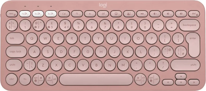LOGITECH PEBBLE KEYS 2 K380S MEMBRANSKI TASTERI, BEŽIČNA/WIRELESS TASTATURA, SLOVNI RASPORED TASTERA EN (US), DOMET DO 10M, MATERIJAL PLASTIKA, BLU (1 / 5)