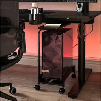 IKEA LÅNESPELARE KOLICA ZA RAČUNAR S POLICOM, CRNA, 50X27 CM (4 / 4)