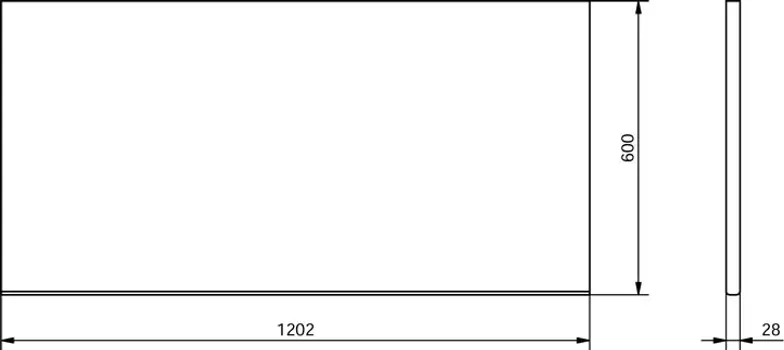 GRAND-CO-ME RADNA PLOCA PT 120 28 MM 2,8X120X60 CM 11012357 (2 / 2)