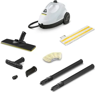 KARCHER SC 2 EASYFIX PAROČISTAČ │ SNAGA: 1.550 W │ CRIJEVO: 2M X 0.5M PRODUŽNA CEV │ DODATNE FUNKCIJE: DEČIJA SIGURNOSNA ZAŠTITA, INTEGRISANI LIJEVAK ZA PUNJENJE, SIGURNOSNI VENTIL ŠTITI OD VRELE PARE │ MAKSIMALNI PRITISAK 3.2 BARA │ VREME ZAGREVANJA 6.5 MIN │ DUŽINA KABLA: 4M │ ZAPREMINA: 1L (POSUDA) (2 / 5)