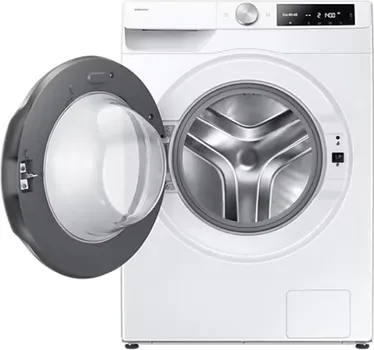 SAMSUNG WW90DG6U2FLEU4 MAŠINA ZA PRANJE VEŠA │ POSTAVLJANJE: SAMOSTOJEĆE │ KAPACITET BUBNJA: 9 KG │ MAKS. BRZINA OBRTAJA: 1400 RPM │ ENERGETSKA KLASA: A │ POTROŠNJA ENERGIJE (100 CIKLUSA): 44 KWH │ POTROŠNJA VODE (CIKLUS): 50 L │ NIVO BUKE (CENTRIFUGA): 72 DB │ BOJA: BIJELA │ EKRAN: LCD │ KONTROLE: OBRTNE, NA DODIR │ UGRAĐEN WI-FI │ PROGRAMI PRANJA: 23 │ DIMENZIJE: 600 MM X 550 MM X 850 MM │ TEŽINA: 66 KG (6 / 10)