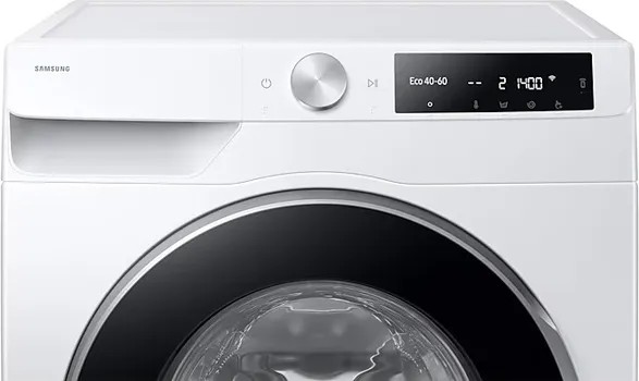 SAMSUNG WW11DG5B25AELE MAŠINA ZA PRANJE VEŠA │ KAPACITET PRANJA: 11 KG │ DIZAJN: BIJELA BOJA, LED DISPLEJ, CRNA UREZANA VRATA SA SREBRNIM DEKOROM │ ENERGETSKA EFIKASNOST: A, 48 KWH/100 CIKLUSA, 54 L VODE PO CIKLUSU │ CENTRIFUGA: 1400 RPM, BUKA 72 DB │ FUNKCIJE: AI ECOBUBBLE, BUBBLE SOAK, ZAKLJUČAVANJE ZA DECU, SMARTTHINGS PODRŠKA │ DIMENZIJE: 600X850X600 MM, TEŽINA 72 KG │ UGRAĐEN WIFI (4 / 11)