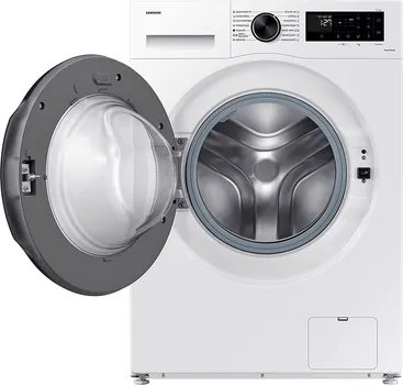 SAMSUNG WW11DG5B25AELE MAŠINA ZA PRANJE VEŠA │ KAPACITET PRANJA: 11 KG │ DIZAJN: BIJELA BOJA, LED DISPLEJ, CRNA UREZANA VRATA SA SREBRNIM DEKOROM │ ENERGETSKA EFIKASNOST: A, 48 KWH/100 CIKLUSA, 54 L VODE PO CIKLUSU │ CENTRIFUGA: 1400 RPM, BUKA 72 DB │ FUNKCIJE: AI ECOBUBBLE, BUBBLE SOAK, ZAKLJUČAVANJE ZA DECU, SMARTTHINGS PODRŠKA │ DIMENZIJE: 600X850X600 MM, TEŽINA 72 KG │ UGRAĐEN WIFI (9 / 11)