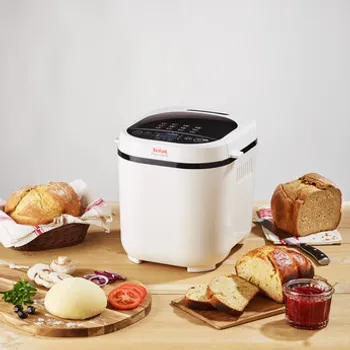 TEFAL PAIN DORE 1KG PEKAČ HLEBA (PF210138) │ BROJ PROGRAMA: 12 │ SNAGA: 610-720W │ VELIČINE HLJEBA: 500G, 750G, 1000G │ MATERIJAL: PLASTIKA │ INTERFEJS: LCD │ ODLOŽENI START: DO 15 SATI │ ODRŽAVANJE TOPLOTE: 1 SAT │ PREMAZ POSUDE: PTFE │ OBLIK POSUDE: KVADRATNA │ NIVOI PEČENJA: SVIJETLA / SREDNJA / TAMNA │ BOJE: BIJELA (3 / 18)