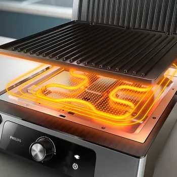 PHILIPS ELEKTRIČNI ROŠTILJ HD6301/90 KONTAKTNI, 1800- 2200 W (7 / 8)