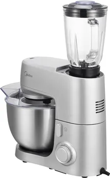 MIDEA MJ-KM1201W KUHINJSKI ROBOT │ SNAGA: 1000 W │ KAPACITET POSUDE: 6.5 L │ PODEŠAVANJE BRZINE │ MATERIJAL POSUDE: NERĐAJUĆI ČELIK (4 / 5)