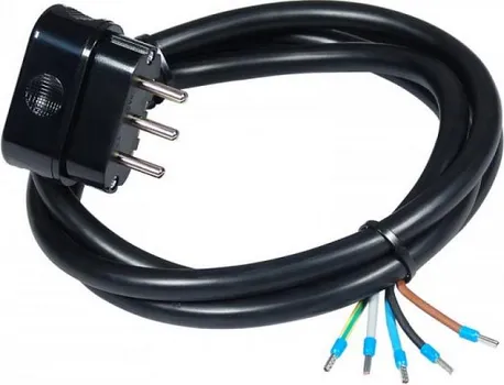 PRIKLJUCNI KABL 16A 10000W 5X2.5 1.5M CRNI (1 / 1)
