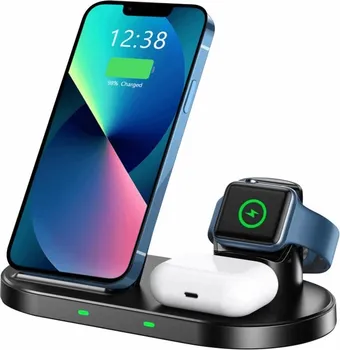 APPLE SWISSTEN WIRELESS CHARGER 3IN1 (22055609) │ SNAGA PUNJENJA: 5 W / 7.5 W / 10 W / 15 W │ IZLAZ ZA SLUŠALICE: 5 W │ USB IZLAZ (IWATCH): 5 V, 1 A │ DIMENZIJE: 188 X 113 X 96.3 MM │ TEŽINA: 320 G │ MATERIJAL: PC + ABS │ KOMPATIBILNOST: IPHONE, WATCH, GALAXY WATCH, AIRPODS, GALAXY BUDS (1 / 7)