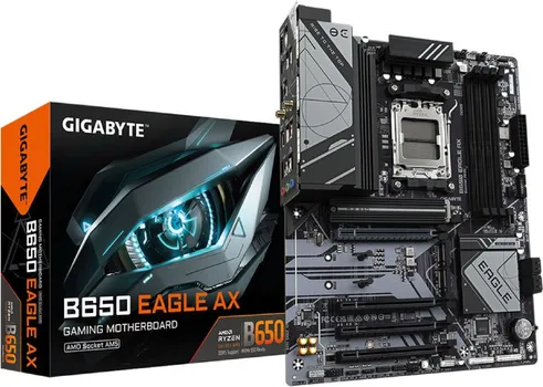 GIGABYTE AMD RYZEN MB B650 EAGLE AX, 4*DDR5 7600MT/S, 1*PCIE 5.0/2*M.2,HDMI/DP, AM5, WIFI6E, GBE LAN (3 / 3)