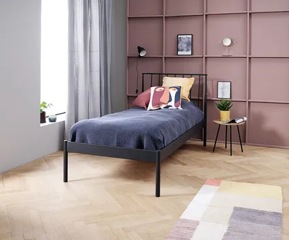 JYSK RAM KREVETA ABILDRO 90X200 CM CRNA (3 / 3)