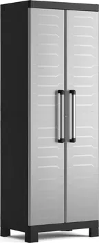 KETER ORMAR DETROIT 65X45X182CM SA 4 POLICE CRNO-SIVI