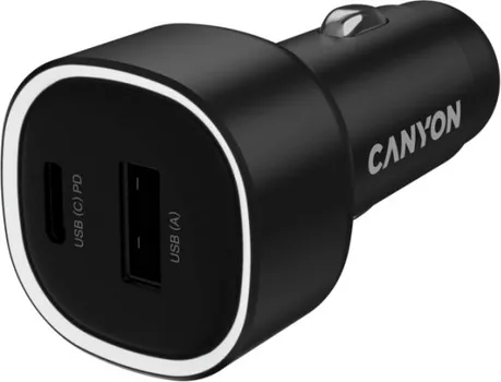 CANYON AUTO PUNJAČ ONDRIVE 48 PD — 48W USB-A+USB-C CRNI (1 / 4)
