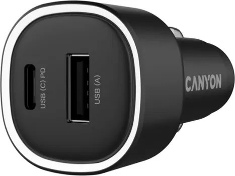 CANYON AUTO PUNJAČ ONDRIVE 48 PD — 48W USB-A+USB-C CRNI (2 / 4)