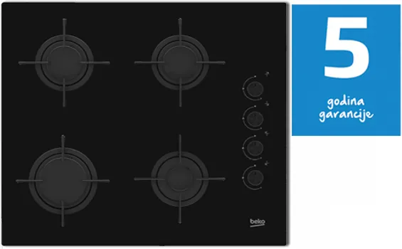 BEKO HILG 64120 S VRSTA PLOČE ZA KUVANJE: PLINSKA, NAČIN UPRAVLJANJA: ROTIRAJUĆI TASTER, ŠIRIN (1 / 2)