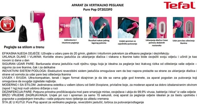 TEFAL DDT2023F0 PURE POP [1300W] (1 / 11)