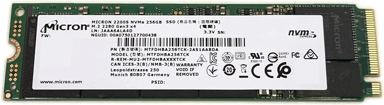 MICRON 256GB / SSD M.2 NVME (1 / 2)