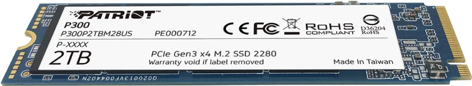 PATRIOT P300 256GB / SSD M.2 NVME P300P256GM28US (4 / 8)