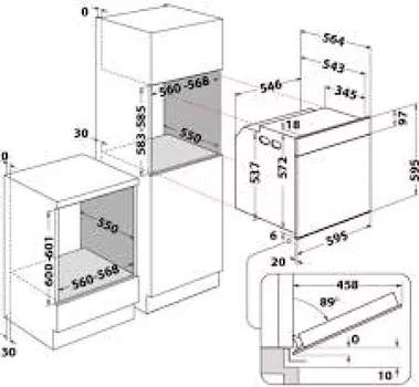 WHIRLPOOL UGRADBENA PEĆNICA AKZ9 6230 IX (7 / 9)