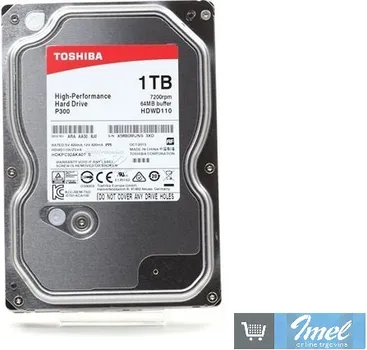 TOSHIBA P300 1TB / HDD 3.5 / SATA 6GB/S / 7200 RPM / 64MB CACHE HDWD110UZSVA (7 / 8)