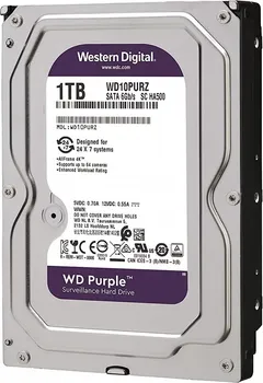 WESTERN DIGITAL PURPLE SURVEILLANCE 1TB / HDD 3.5 SATA III 64MB WD10PURZ (4 / 13)