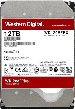 WESTERN DIGITAL RED PLUS NAS 12TB / HDD 3.5 / SATA III / 256MB / 7200 RPM WD120EFBX (4 / 4)
