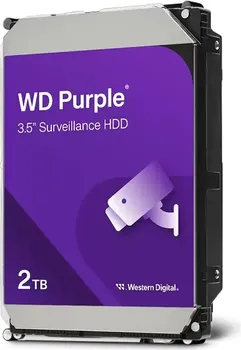WESTERN DIGITAL PURPLE SURVEILLANCE 2TB / HDD 3.5 / 5400 RPM / SATA 6GB/S / 64MB CACHE WD23PURZ (8 / 8)