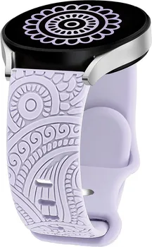 CARVEN PATTERN SILIKONSKA NARUKVICA ZA SAT [20MM / PURPLE] (6 / 7)