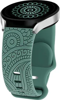 CARVEN PATTERN SILIKONSKA NARUKVICA ZA SAT [20MM / GREEN] (2 / 7)
