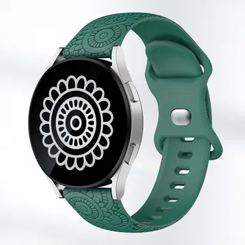 CARVEN PATTERN SILIKONSKA NARUKVICA ZA SAT [20MM / GREEN] (4 / 7)