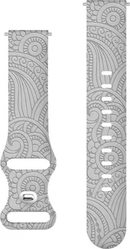 CARVEN PATTERN SILIKONSKA NARUKVICA ZA SAT [20MM / GREY] (1 / 7)