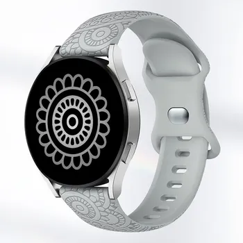 CARVEN PATTERN SILIKONSKA NARUKVICA ZA SAT [20MM / GREY] (6 / 7)