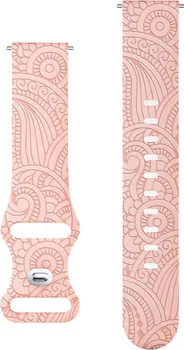 CARVEN PATTERN SILIKONSKA NARUKVICA ZA SAT [20MM / PINK] (1 / 8)