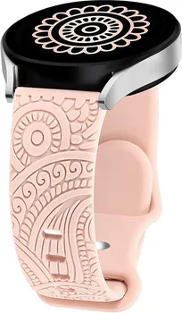 CARVEN PATTERN SILIKONSKA NARUKVICA ZA SAT [20MM / PINK] (5 / 8)
