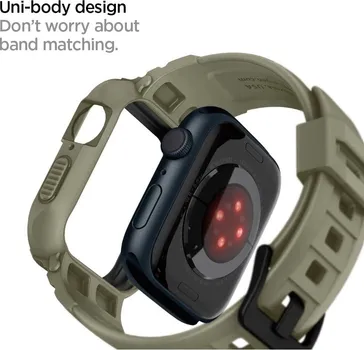 APPLE SPIGEN RUGGED ARMOR PRO NARUKVICA WATCH 4/5/6/7/8/SE (44/45 MM) VINTAGE KHAKI (11 / 16)