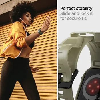 APPLE SPIGEN RUGGED ARMOR PRO NARUKVICA WATCH 4/5/6/7/8/SE (44/45 MM) VINTAGE KHAKI (14 / 16)