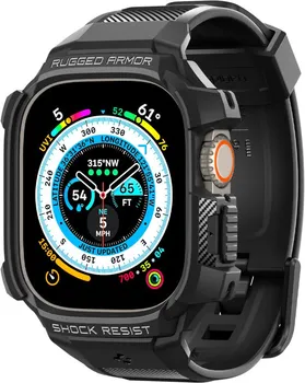 APPLE SPIGEN RUGGED ARMOR NARUKVICA PRO WATCH ULTRA (49 MM) BLACK (2 / 14)