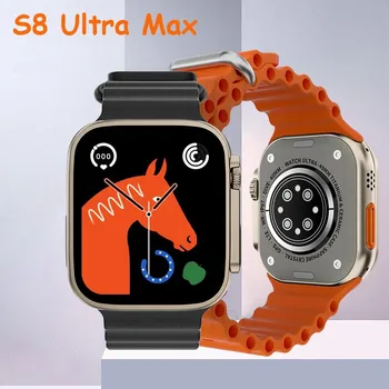 APPLE S8 ULTRA MAX SMART SAT ORANGE (WATCH ULTRA REPLIKA) (3 / 10)
