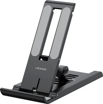 USAMS US-ZJ070 SPRING FOLDING DESKTOP TABLET/PHONE STAND BLACK (1 / 7)