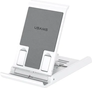 USAMS US-ZJ073 FOLDING DESKTOP STAND FOR PHONES/TABLETS WHITE (1 / 5)