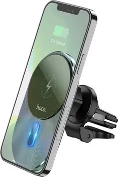 HOCO. CAR HOLDER TO AIR VENT WITH WILRESS CHARGING SUPPOR MAGSAFE CHARGING MAGIC CA91 GREAY
