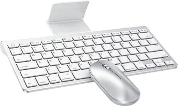 OMOTON KB088 KOMBINACIJA MIŠA I TASTATURE ZA IPAD/IPHONE SREBRNA (1 / 5)